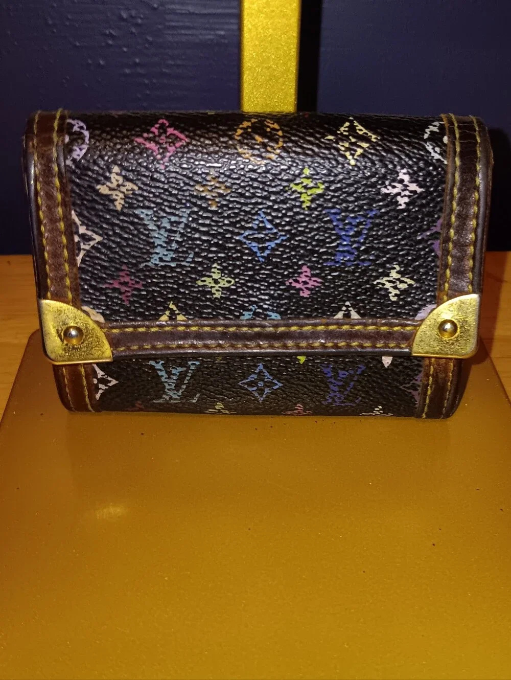 Louis Vuitton Murakami Multi Color Monogram Coin Holder